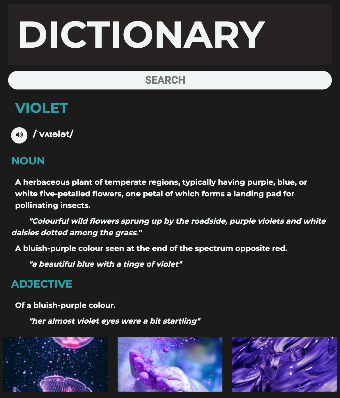Dictionary App